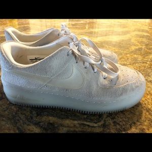 Women’s AF1 light pink suede size 8.5